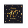 Serwetki Happy 40 Birthday