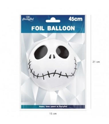 Balon foliowy Czaszka Halloween 45cm