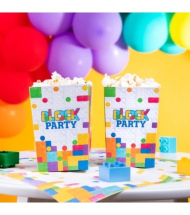 PUDEŁKA NA POPCORN KLOCKI