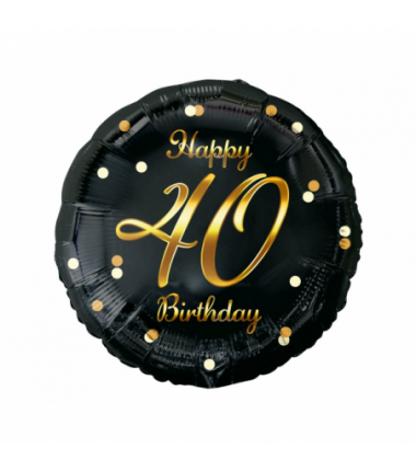 Balon foliowy Happy 40 Birthday