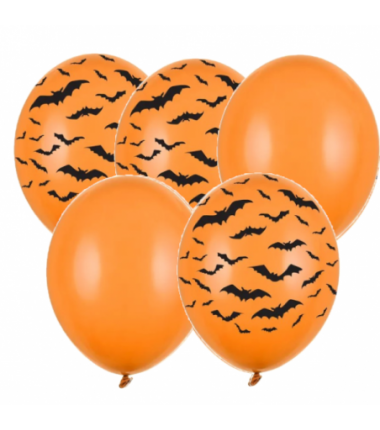 Zestaw balonów halloween - kot i dynia 11 sztuk