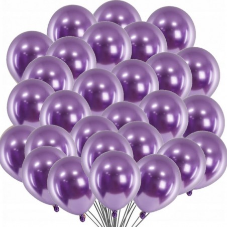 Balony GLOSS 12 cm fioletowe - 50 sztuk