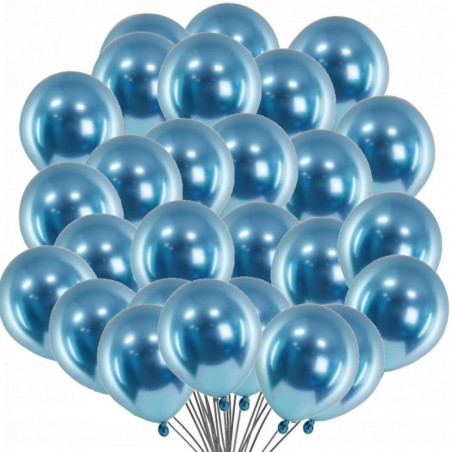 Balony GLOSS 12 cm niebieskie - 50 sztuk