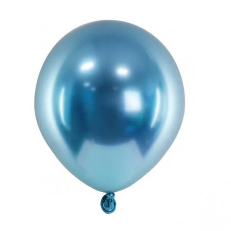 Balony GLOSS 12 cm niebieskie - 50 sztuk