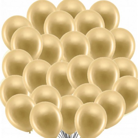 Balony złote metalizowane 30cm - 100 sztuk