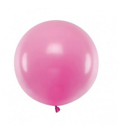 Balon okrągły 60cm, Pastel Fuksjowy