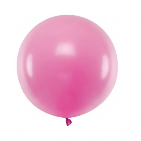 Balon okrągły 60cm, Pastel Fuksjowy