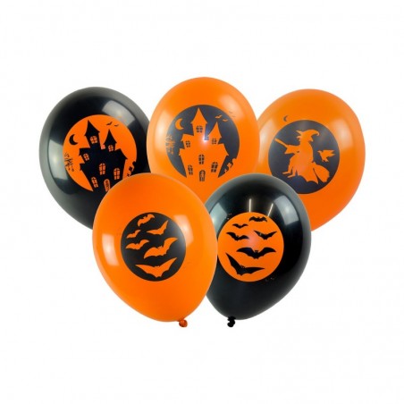 Balony Straszne halloween - 10 sztuk