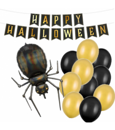 Zestaw halloween wielki pająk