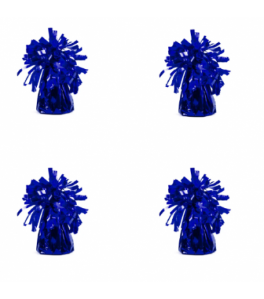 Ciężarki do balonów królewski niebieski - 4 sztuki