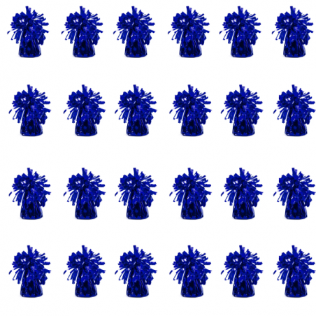 Ciężarki do balonów królewski niebieski - 24 sztuki