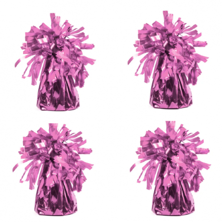 ciężarki do balonów różowe - 24 sztuki