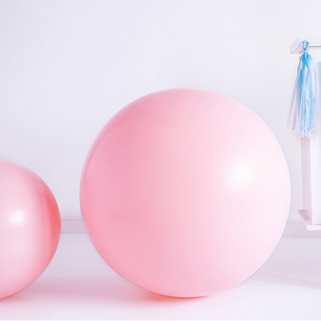 Balon Strong okrągły 1 m - Pastel Pale Pink - jasnoróżowy