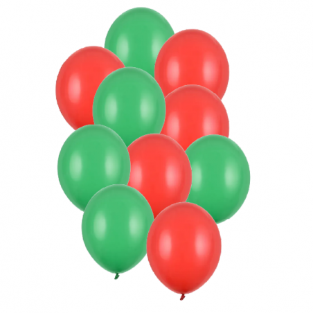 Zestaw balonów Świątecznych renifer - 12 balonów