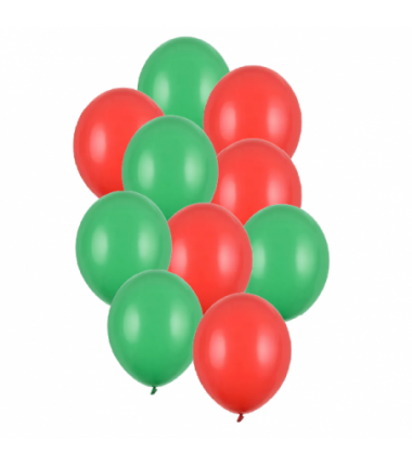 Balony 30 cm - święta - 10 sztuk