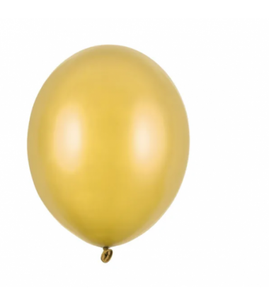 Balony lateksowe 30 cm czerwone złote - 10 sztuk