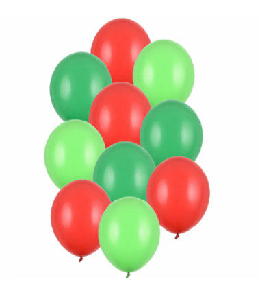 Balony 30 cm - 3 kolory - 10 sztuk