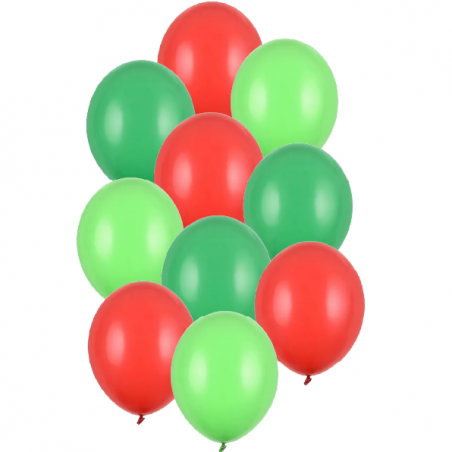 Balony 30 cm - 3 kolory - 10 sztuk