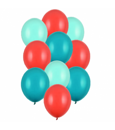 Balony 30 cm - ZIMOWE - 10 sztuk