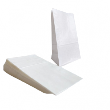 Torebki śniadaniowe białe 12x8,5x24 cm - 50 sztuk