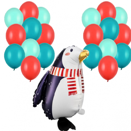 Balony ŚWIĘTA - pingwin