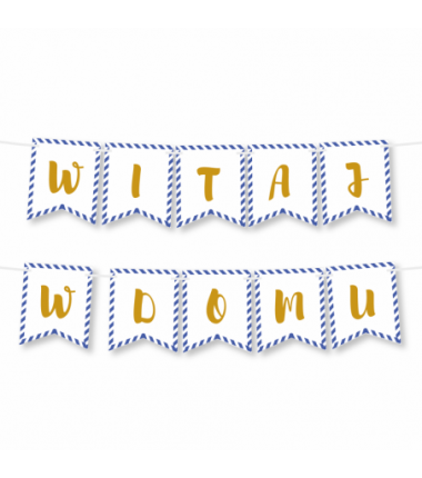 Box Witaj w domu - Niebieskie Paski I