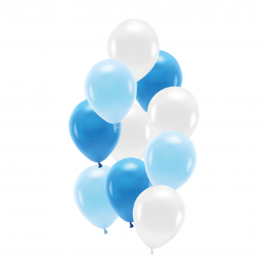 Balony pastelowe niebieskie mix 30cm - 10 sztuk