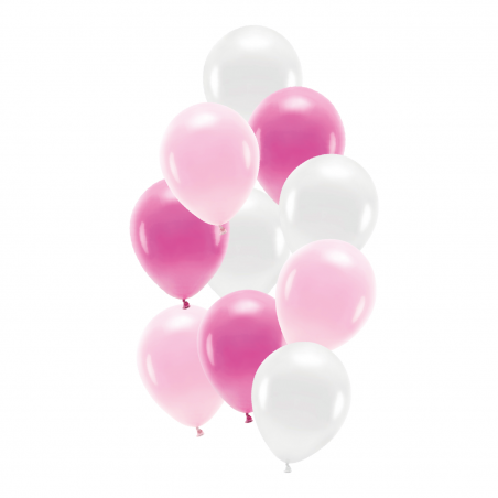 Balony pastelowe różowe mix 30cm - 10 sztuk