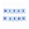 Box balonowy WITAJ W DOMU - niebieska