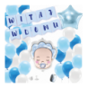 Box WITAJ W DOMU - niebieski III
