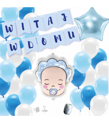 Box WITAJ W DOMU - niebieski III