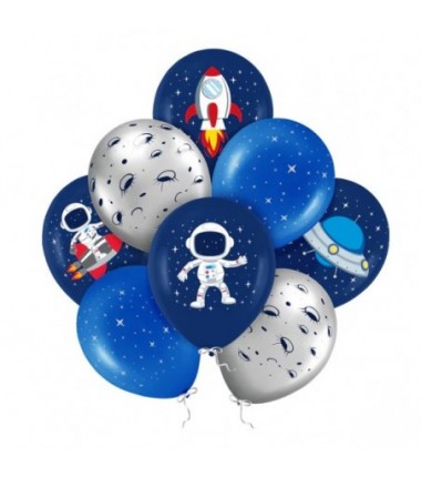 Balony Kosmos  30 cm - 8sztuk