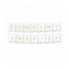 Girlanda dowolny napis - słonik - MAX 20 ZNAKÓW