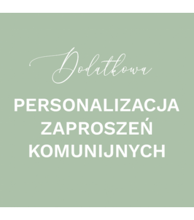 Dodatkowa Personalizacja Zaproszenia