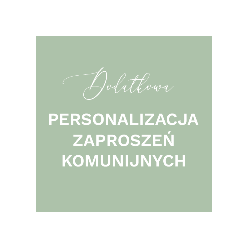 Dodatkowa Personalizacja Zaproszenia