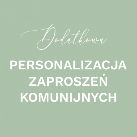 Dodatkowa Personalizacja Zaproszenia