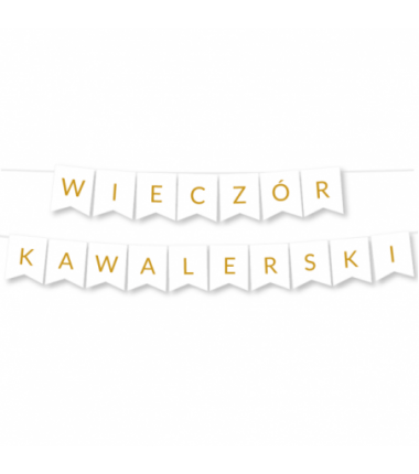 Girlanda Wieczór Kawalerski - złota