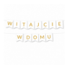 Girlanda Witajcie w Domu - złota