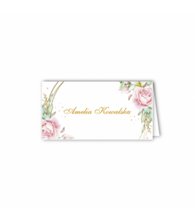 WINIETKA Personalizowana - róża na kole - 1 sztuka