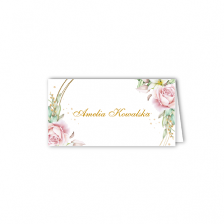 WINIETKA Personalizowana - róża na kole - 1 sztuka