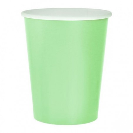 Kubeczki papierowe miętowe 270ml 14 sztuk