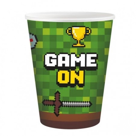 Kubeczki papierowe Game On 6 sztuk