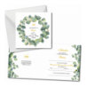 Zaproszenie na KOMUNIĘ ŚWIĘTĄ dla babci - eukaliptus 3 PERSONALIZOWANE - 1 sztuka