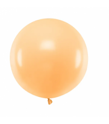 Balon gigant STRONG OLBRZYM okrągły 60 cm - Pastel Light Peach - brzoskwiniowy