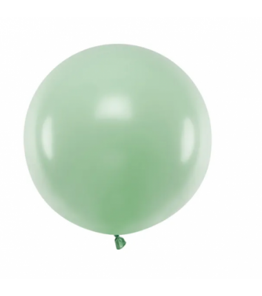 Balon gigant STRONG OLBRZYM okrągły 60 cm - Pastel Pistachio - pistacjowy