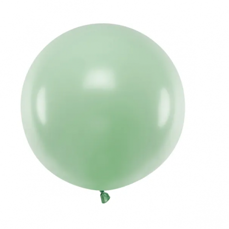 Balon gigant STRONG OLBRZYM okrągły 60 cm - Pastel Pistachio - pistacjowy