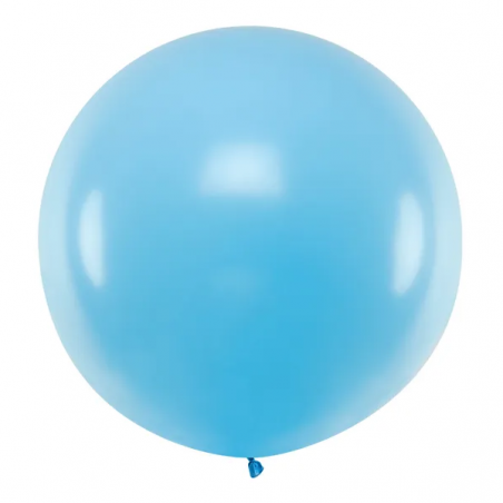 Balon gigant STRONG OLBRZYM okrągły 60 cm - Pastel Light Blue - jasnoniebieski