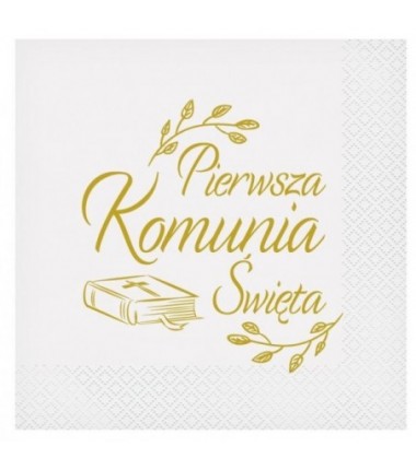 Serwetki Pierwsza Komunia Święta 20 sztuk