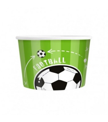 Kubek do lodów Football 6 sztuk