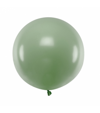 Balon gigant STRONG OLBRZYM okrągły 1 m - Pastel Rosemary Green - oliwkowy